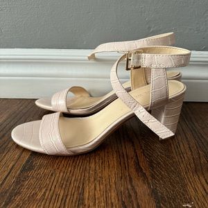 Nine West Sandal Ankle Strap Block Heel